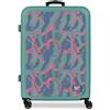 Reebok Tacoma Valigia Media Verde Turchese 46x65x25 cm Rigido ABS Lucchetto a Combinazione Integrato 56L 4kg 4 Doppie Ruote di Joumma Bags