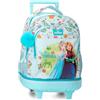 Disney Joumma Frozen Forever Zaino Compatto 2 Ruote Azzurro 32x45x21 cm Poliestere