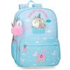 Enso Unicorn Paradise Adaptable Zaino Scolastico for Car Blu Turchese 30x38x12 cm Poliestere 13.7L