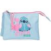 Disney Joumma Disney Stitch Hearts Blu Portafoglio 14x10x3.5 cm Poliestere