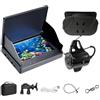 BJdfgE Monitor LCD for telecamera subacquea da pesca IPS 4,3/5 pollici, display 5000 mAH, fishfinder impermeabile IP68, set di telecamere for la invernale(B)