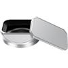 JJC Paraluce quadrato in metallo per Fujifilm XF 23 mm F2.8 R WR Fuji XF27 mm F2.8, parasole per obiettivo fotocamera con cappuccio di ricambio originale Fujifilm LH-XF27, argento