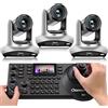 Chameye C420 Kit 4K PTZ Telecamera 20x Zoom Ottico, con HDMI USB3.0 LAN(IP PoE), C420x3+ E300 PTZ Controller