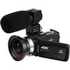 Generic Videocamera digitale 4K per streaming live e uso esterno, con zoom 16x, scheda SD da 128 G inclusa