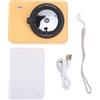 Hamwesh Stampante Fotografica Portatile, Mini Stampante Flash LED con Risoluzione 271 Dpi e 5 Filtri, Fotografica per Telefoni con 10 Fogli di Carta per Eventi di Viaggio e Casa (YELLOW)