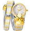 DAXIAOYU Fashion Trend - Orologio da polso da donna, al quarzo, con serpente intarsiato con diamanti, elegante bracciale a serpentina, orologi da donna, idea regalo