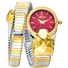 DAXIAOYU Fashion Trend - Orologio da polso da donna, al quarzo, con serpente intarsiato con diamanti, elegante bracciale a serpentina, orologi da donna, idea regalo