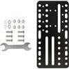 Generic Piastra Freno a Mano USB Piastra Staffa di Montaggio per Sedia da Scrivania in Acciaio Inossidabile 21,8 X 10,5 Cm Sostituzione Nera per G27 G25 G29 G500 T300 per Sim Racing Setup