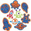 Baker Ross AX160 Stampini In Gommapiuma Sistema Solare - Confezione Da 10, Set Di Timbri Per Bambini, Ideali Per Progetti Artistici Per Bambini