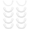 FUHAMJ Dentiera Provvisoria,Protesi Dentale,Denti Finti Da Applicare Da Soli, Faccette Dentali Universali Superiore E Inferiore,Provvisoria Denti Finti Per Uomini E Donne Di Denti Cattivi 4 Paia (A)