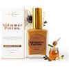 HG AESTHETICS Olio di Miele Secco Potion Shimmer Potion, Olio Idratante e Lucido per Corpo e Viso (Golden Gloed, 50 ml)