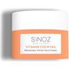 Sinoz Vitamin Cocktail Crema Idratante & Base Trucco 50 ml (1,69 fl oz) - Cura Viso Illuminatore Vitamine, Idratazione Intensa, Primer Lisciante Pori, Brillante e Tenuta Lunga Durata per To