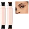 Rakiuty Timbro Eyeliner Ad Ala per Occhi Di Gatto, Eyeliner Liquido Lunga Durata Impermeabile Timbro Eye liner Ad Ala per Donne Trucco Occhi, per Appassionati di Trucco,2 Pezzi (Nero+Marrone)
