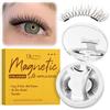 QUEWEL Cils magnétiques aspect naturel, cils magnétiques réutilisables avec applicateur, cils magnétiques doux et confortables faciles à porter, s'adaptent mieux à la forme des yeux (NZ-B)