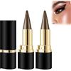 Rakiuty 2 Pezzi Matte Quick Dry Eyeliner, Matita per Eyeliners Stick,Trucchi Donna Eyeliner Water Resistant a Lunga Tenuta Gel Eyeliners Trucco Penna,Marrone