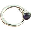 CELCIA JEWELRY Natural Amethyst Gemstone Ring, Solid 925 Sterling Silver, Adjustable Ring, Pinky Ring, Solitaire Ring, Promise Ring, Sister Gifts, Mothers Day Gifts, February Birthstone