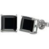 CELCIA JEWELRY Solid 925 Sterling Silver Stud Earrings for Women, Square Gemstone Unique Handcrafted Prong Setting Designer Earrings ('Hematite)