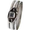 CELCIA JEWELRY Gioiello girevole con pietra preziosa acquamarina, anello girevole per meditazione, anello girevole Fidget (misura USA 12)
