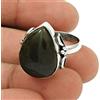 CELCIA JEWELRY Anello di pietra preziosa naturale, argento massiccio, anello solitario, anello di fidanzamento per le donne, anello da cocktail, bellissimo Anello di proposta, regali per (pietra del sangue)