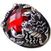 CELCIA JEWELRY Granato naturale semi prezioso rosso gemma enorme scorpione ansia anello, ultimi gioielli artigianali artigianali, padri giorno mens regali, gennaio Birthstone regali (granato)