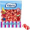 Vidal Caramelle Gommose Baci Twist Fragola Panna Vidal Kiss Busta da 1 Kg