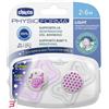 CHICCO (ARTSANA SPA) CHICCO SUCCHIETTO LIGHT LUMINOSO SILICONE 2-6 MESI 2 PEZZI