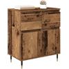 vidaXL Credenza con cassetto Legno vecchio 60 x 35 x 70 cm, Mobile per soggiorno, sideboard rettangolare, design moderno, gambe in ferro, cassetti ampi, unità pratica e stilosa