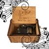 MINGZE Manovella in Legno Music Box meccanismo, varietà di Stili Carillon Creativo Personalizable, Best Gift for Kids Friends (Titanic)