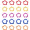 PATIKIL Segnapunti all'Uncinetto, 20Pcs Segnapunti A Spillo A Forma di Fiore con Chiusura per Cucito E Lavorazione A Maglia Fai da Te, Multicolore