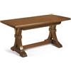 Vicentini arreda TAVOLO FRATINO ALLUNGABILE IN LEGNO MOD. FIOCCO NOCE SCURO ARTE POVERA (180x85 (360x85))