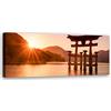 Feeby Quadro Canvas Torii Decorazione murale Giappone Arancione 90x30 cm