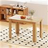 GIANTEX Tavolo da pranzo in legno, tavolo da cucina 120 x 70 cm, tavolo da pranzo rettangolare in legno, per 4-6 persone, tavolo da pranzo, tavolo da pranzo, scrivania, per sala da pranzo, cucina