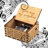 MINGZE Manovella in Legno Music Box meccanismo, varietà di Stili Carillon Creativo Personalizable, Best Gift for Kids Friends (You Are My Sunshine)