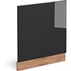 Vicco Pannello frontale R-Line, Antracite lucido, 60 cm senza piano di lavoro, per la libera combinazione all'interno di sistemi cucina modulari