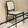 GUQASDV Sedie Da Pranzo In Legno Senza Braccioli, Sedie Da Cucina E Cucina, Sedia Da Scrivania Da Cucina In Noce Con Supporto Per La Schiena, Sedie Da Camera(Black,Set of 1)