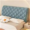 UHVUJDUI Copri Testiera Letto Universale,Copritestiera Letto/Copertura Testiera Letto Matrimoniale/Singolo Imbottito Velluto,Fodera Elasticizzato Lavabile Antigraffio(Blue,95-105cm)
