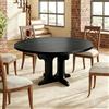 TWSOUL Tavolo da pranzo allungabile, 3 livelli allungabile, tavolo da cucina, tavolo da pranzo rotondo, per 2-8 persone, per soggiorno, sala da pranzo, cucina, 90-120 x 90 x 75 cm (nero)