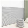 SkyFace 3D Autoadesivo Pannelli Imbottiti per Pareti Bambini DIY Tagliabile Pannello Imbottito, Testiera Cuscino da Parete Letto Spugna Sddensata Parete Letto Decorativi (grigio chiaro, 40 x 200 cm)