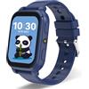 pmstuy Smartwatch Bambini, 1.83" Orologio Smartwatch Bambini Fitness Tracker con 18 Giochi Contapassi Sveglia Impermeabile IP68 Monitor del Sonno Impermeabile Regali di Natale Compleanno per Ragazza Ragazzo