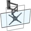FORGING MOUNT Supporto TV Parete con Braccio Articolato Extra Lungo 1035 mm, 180° Rotazione Supporto TV Monitor per LED/LCD da 17-50 Pollici Fino a 30 kg, Inclinabile Orientabile Estensibile, VESA 300 x 300 mm