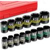 Aurlloct Set di Chiavi a Bussola Esagonali da 1/2 pollice, 14 pezzi, 11-32 mm, Set Chiavi a Bussola, per Riparazione Autoveicoli Riparazioni Meccaniche
