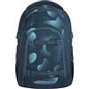 Coocazoo Mate - Zaino per la scuola, ergonomico, regolabile in altezza e dimensione, con cintura toracica e cintura in vita, Aqua Flow - Blu, Aqua Flow