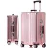 Meoky Valigia in Metallo Valigia in Alluminio Argento Carry on Suitcase con Ruote Girevoli,3,20in