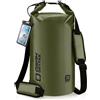 OSAH DRYPAK Dry Bag Borsa Impermeabile Mare 5L/10L/20L/30L/40L Sacca Impermeabile con Spallacci e Custodia Impermeabile per Telefono per Sport Acquatici, Kayak, Pesca, Campeggio
