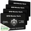 EasyWallet Scheda di blocco NFC/RFID certificata DEKRA - Tecnologia E-Field per una protezione sicura della carta - Extra sottile (0,84 mm) - Perfetto per ogni portafoglio - Protezione ottimale, Nero