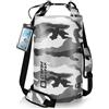 OSAH DRYPAK Dry Bag Borsa Impermeabile Mare 5L/10L/20L/30L/40L Sacca Impermeabile con Spallacci e Custodia Impermeabile per Telefono per Sport Acquatici, Kayak, Pesca, Campeggio