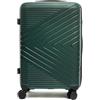 MISAKO Valigia in tessuto da Viaggio Milan Verde Unisex - Bagaglio elegante morbido semirigido di 65x23x42cm di 4 ruedas