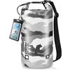 OSAH DRYPAK Dry Bag Borsa Impermeabile Mare 5L/10L/20L/30L/40L Sacca Impermeabile con Spallacci e Custodia Impermeabile per Telefono per Sport Acquatici, Kayak, Pesca, Campeggio