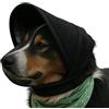 Generisch Rete per la testa per cani, traspirante, regolabile, protezione per la testa in rete per cani all'aperto - per piccole e medie razze cuccioli, viaggi, attività all'aperto, campeggio (nero, S)