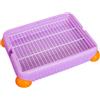 KESOTO Lettiera per Conigli, Gabbia, lettiera, Toilette, Box, Toilette, Gabbia, Toilette con griglia per cincillà, S, Viola